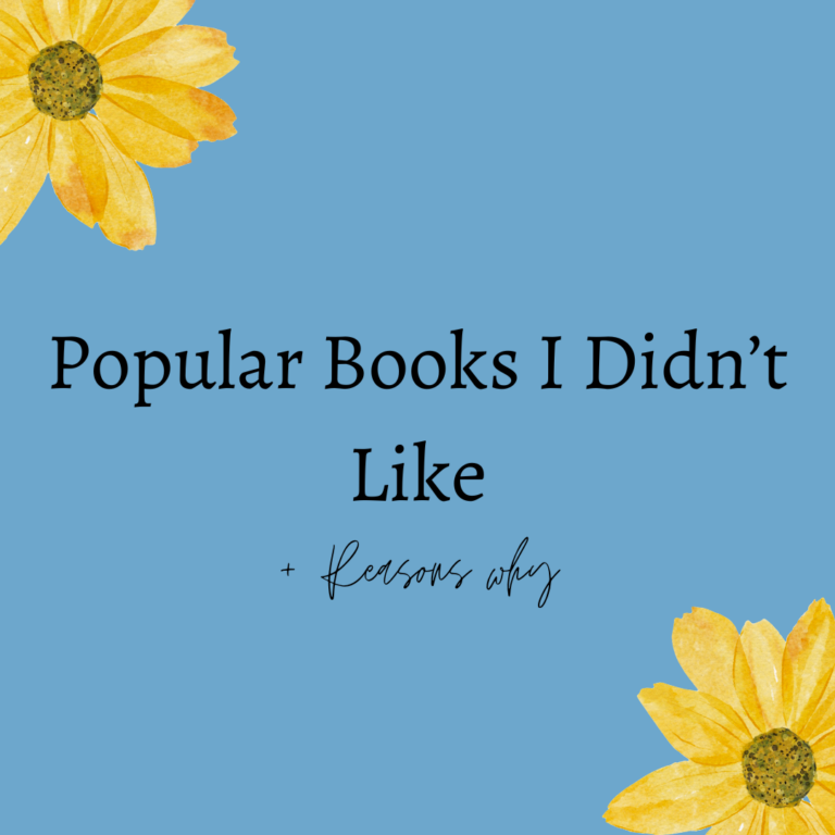 5 Popular Books I Didn’t like + Reasons Why